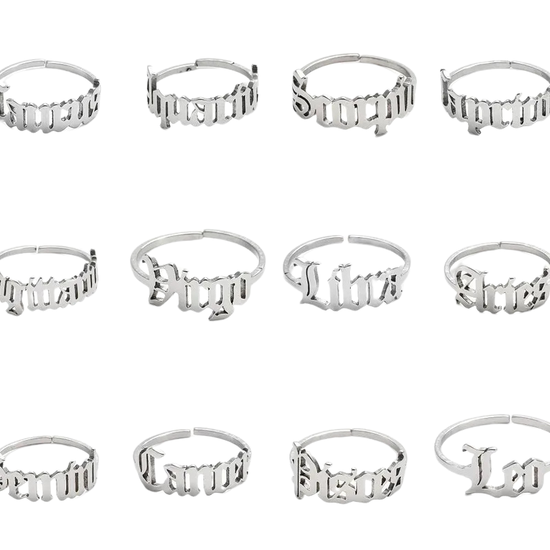 Zodiac Rings