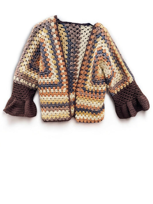 Classic Cardigan with Bell Sleeves