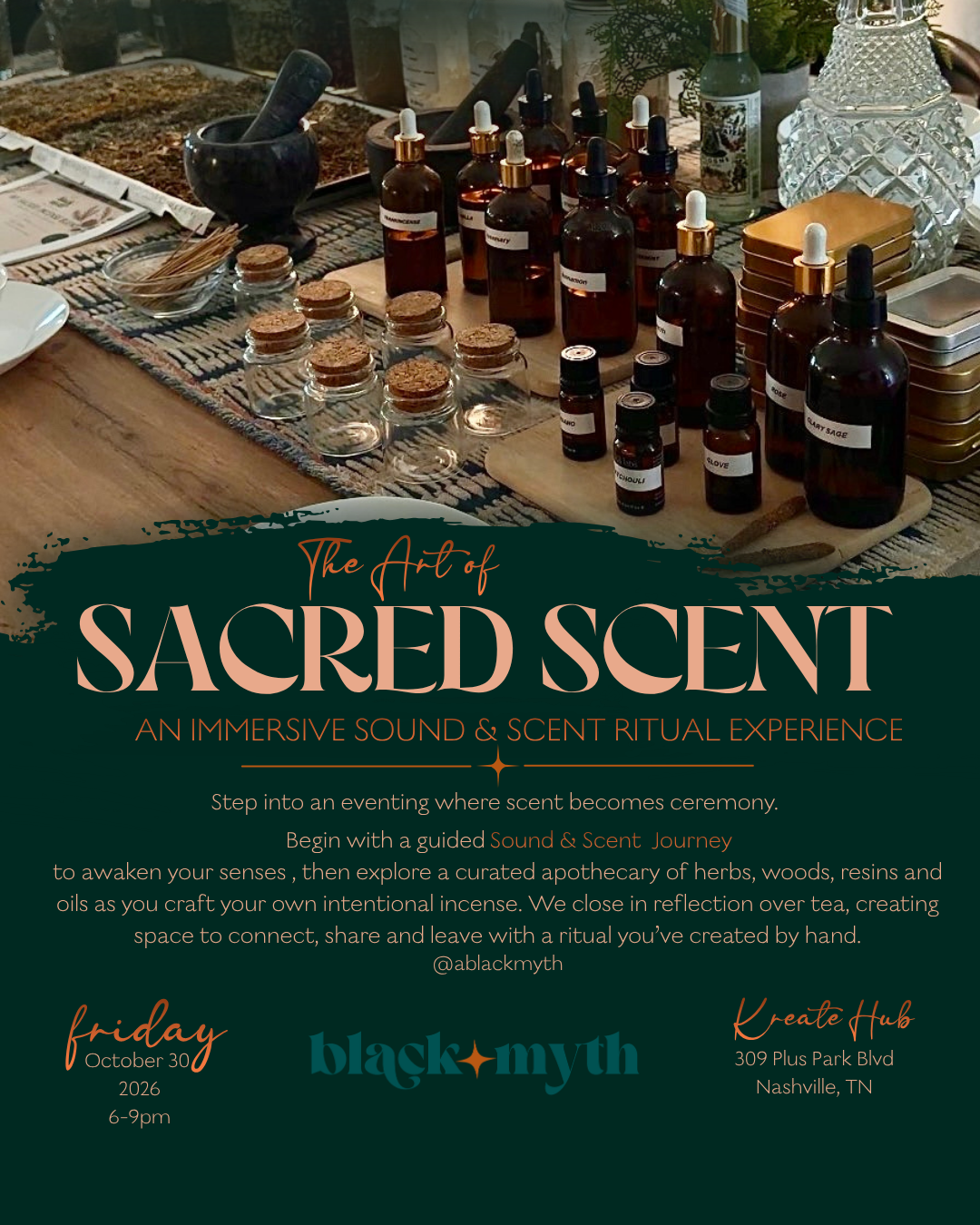 Intentional Incense Workshop 10/30