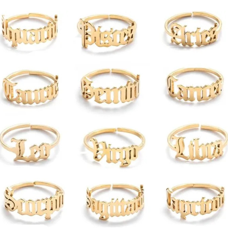 Zodiac Rings